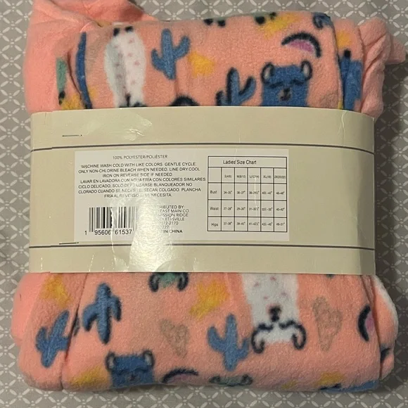 Bobbie Brooks Pink and Blue Pajama Set - Picture 2 of 3